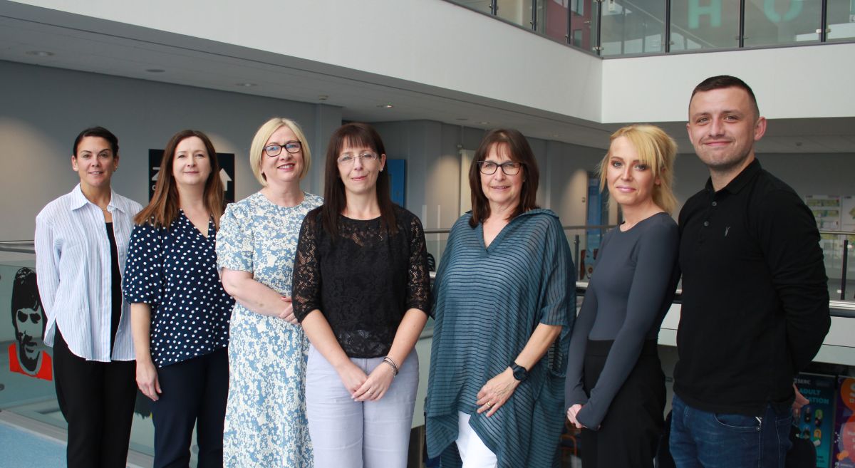 Julie George, Shirley Moore, Anne Reid, Carolyn Mulholland, Julie Wilson, Louise Mulligan and Cahir Clancy